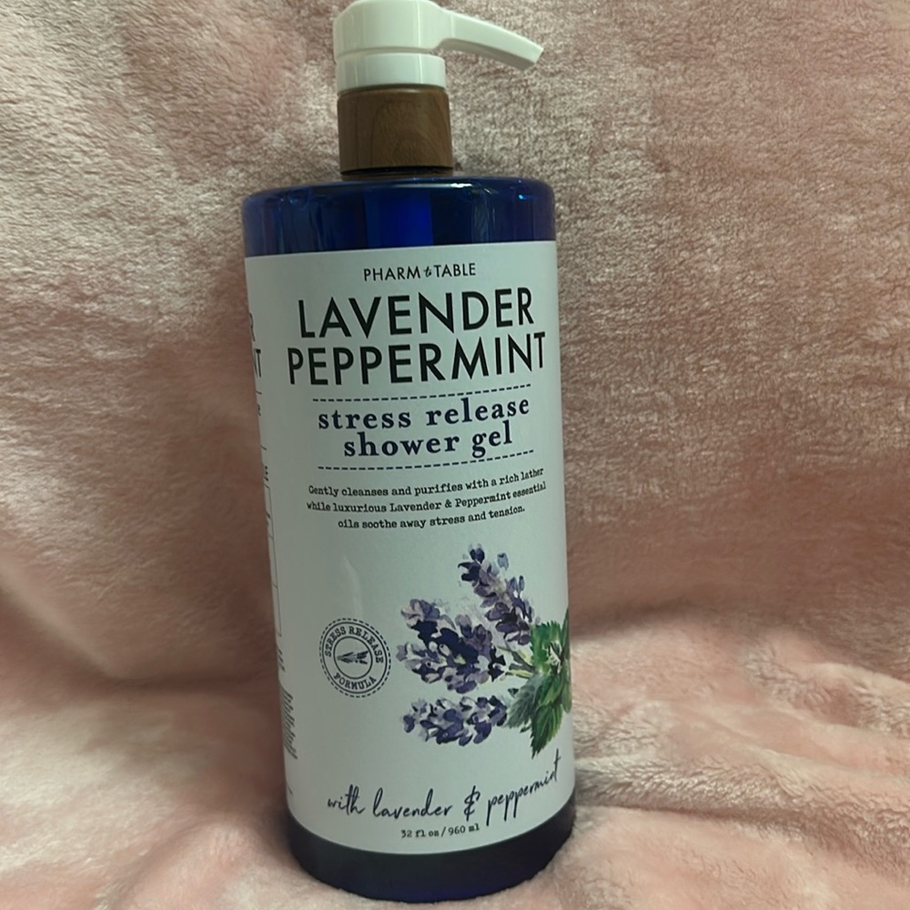 Pharm to Table Lavender Peppermint Stress Release Shower Gel 32 oz